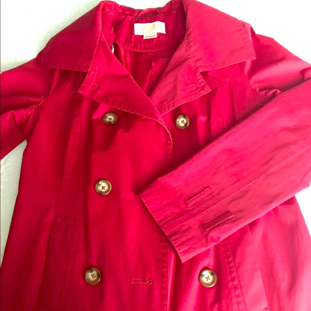 Micheal Kors Women’s Red Trench Coat